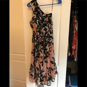 LOFT One Shoulder Maxi Dress